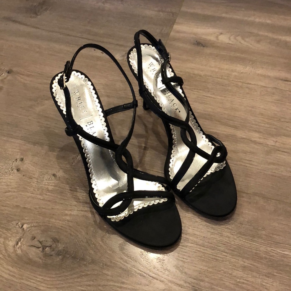 White House Black Market Satin Stilettos